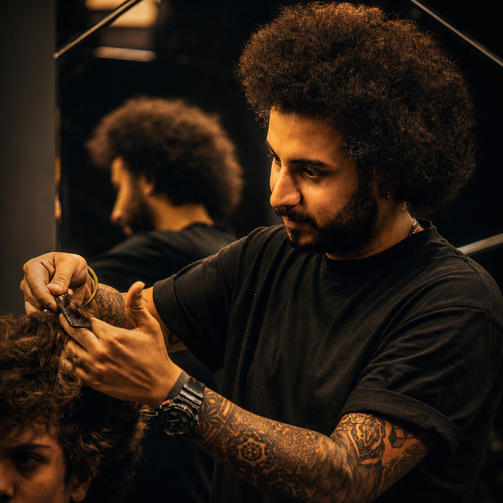 Barber services Golders Green - MORI & GUY barbershop interior on Finchley Road